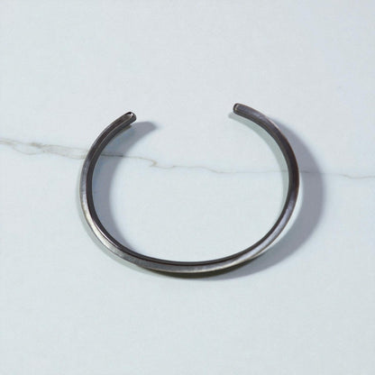 22k/18k Gold & Oxidized Silver-Dusted Narrow Cuff