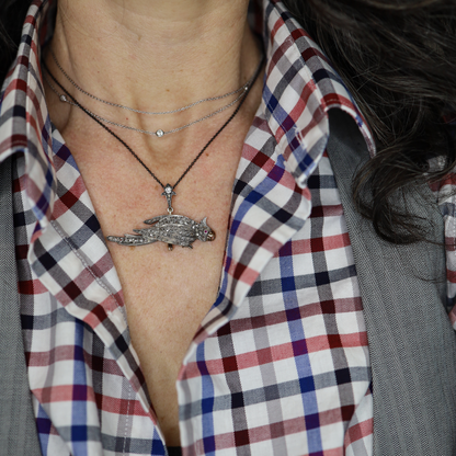 Georgian Diamond Pendant of a Bird