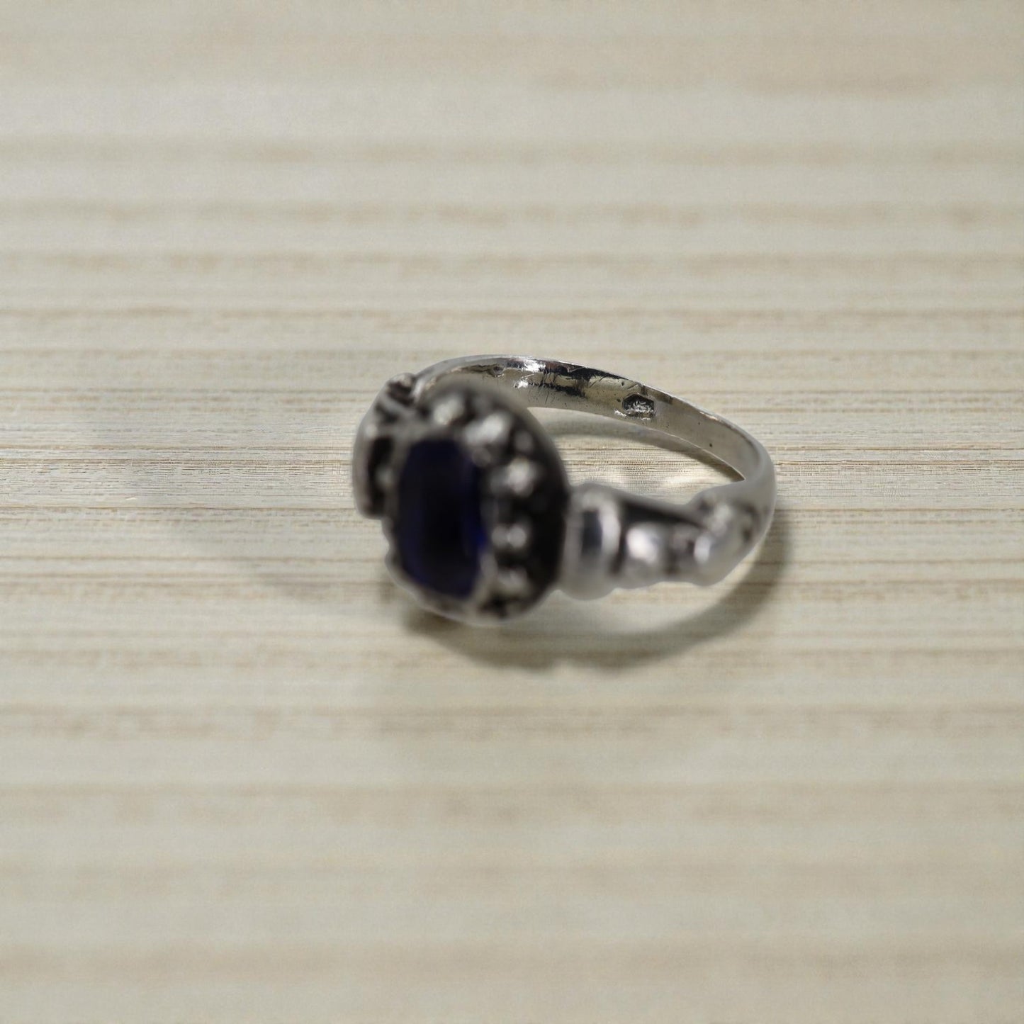 Georgian Silver Ring with Kyanite