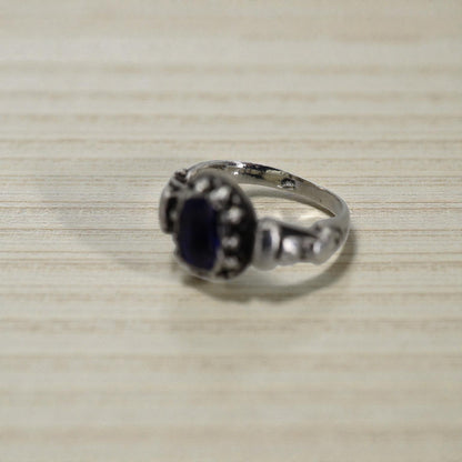 Georgian Silver Ring with Kyanite
