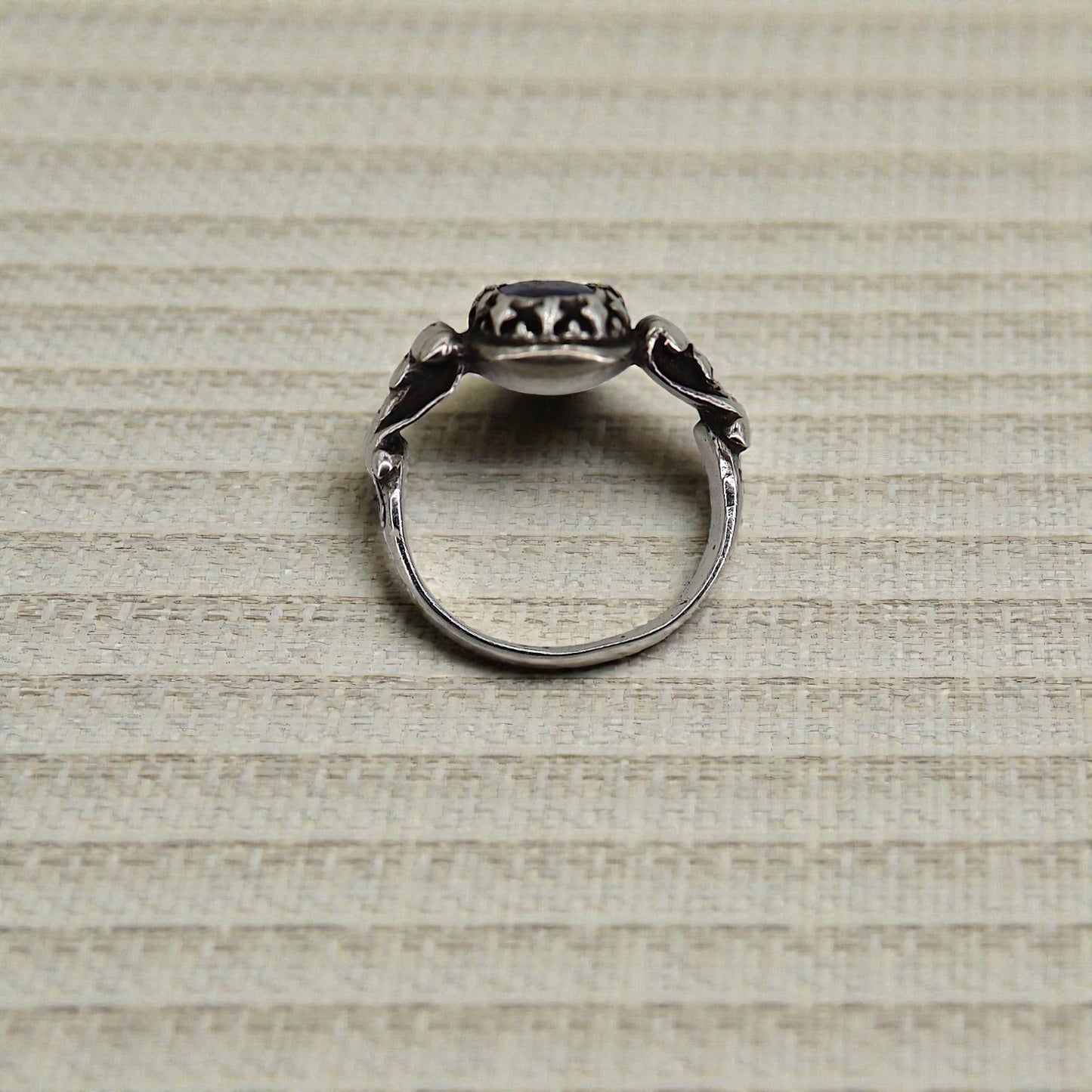 Georgian Silver Ring with Kyanite