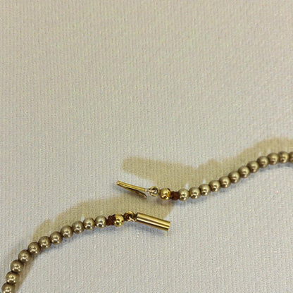 Antique Gold Filled Bead Choker Necklace