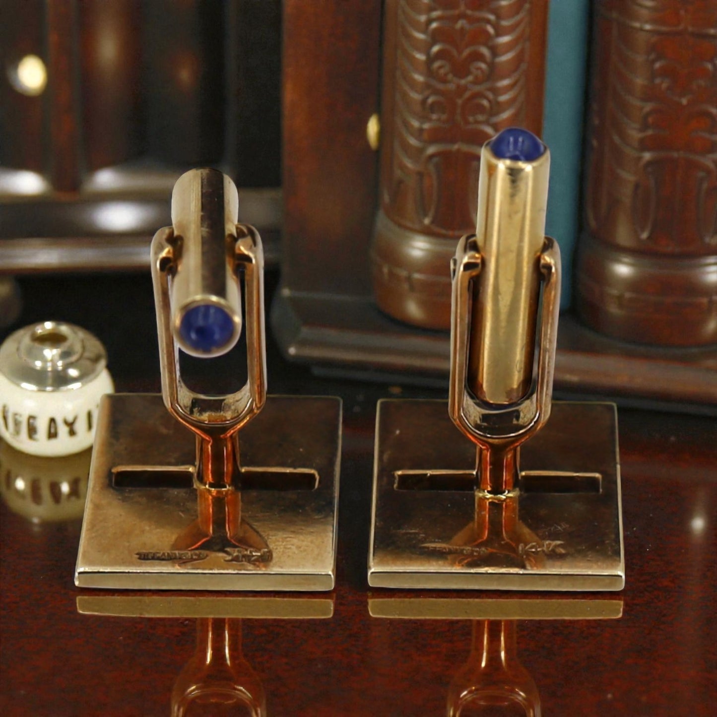 Retro Sapphire Cufflink Tuxedo Set - Petra Star