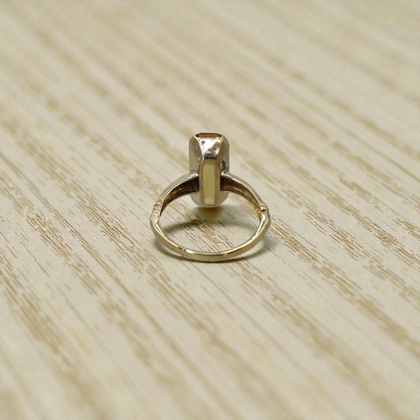 Art Deco Paste Ring in 10k Yellow Gold - Petra Star