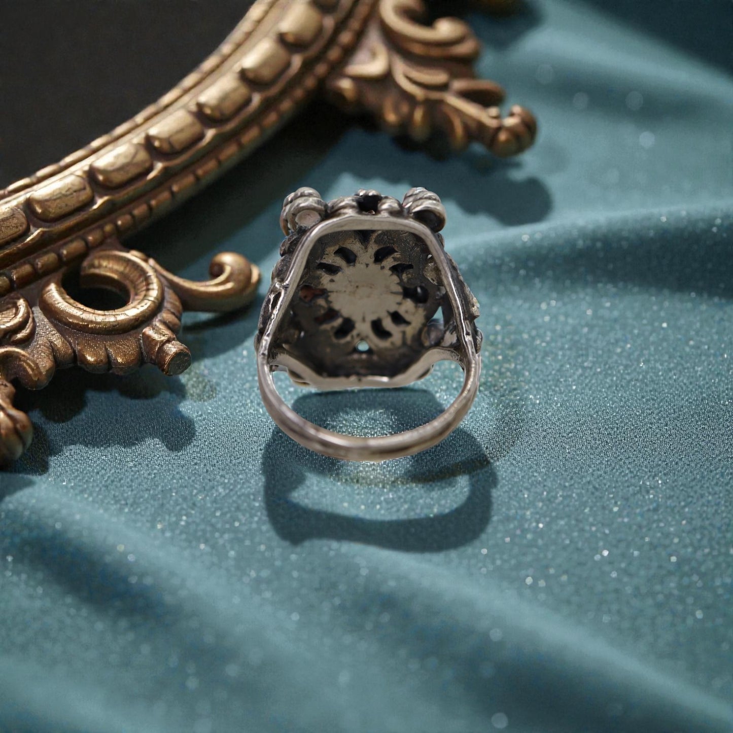 Antique Austro Hungarian Opal Ring in Silver