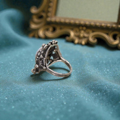 Antique Austro Hungarian Opal Ring in Silver