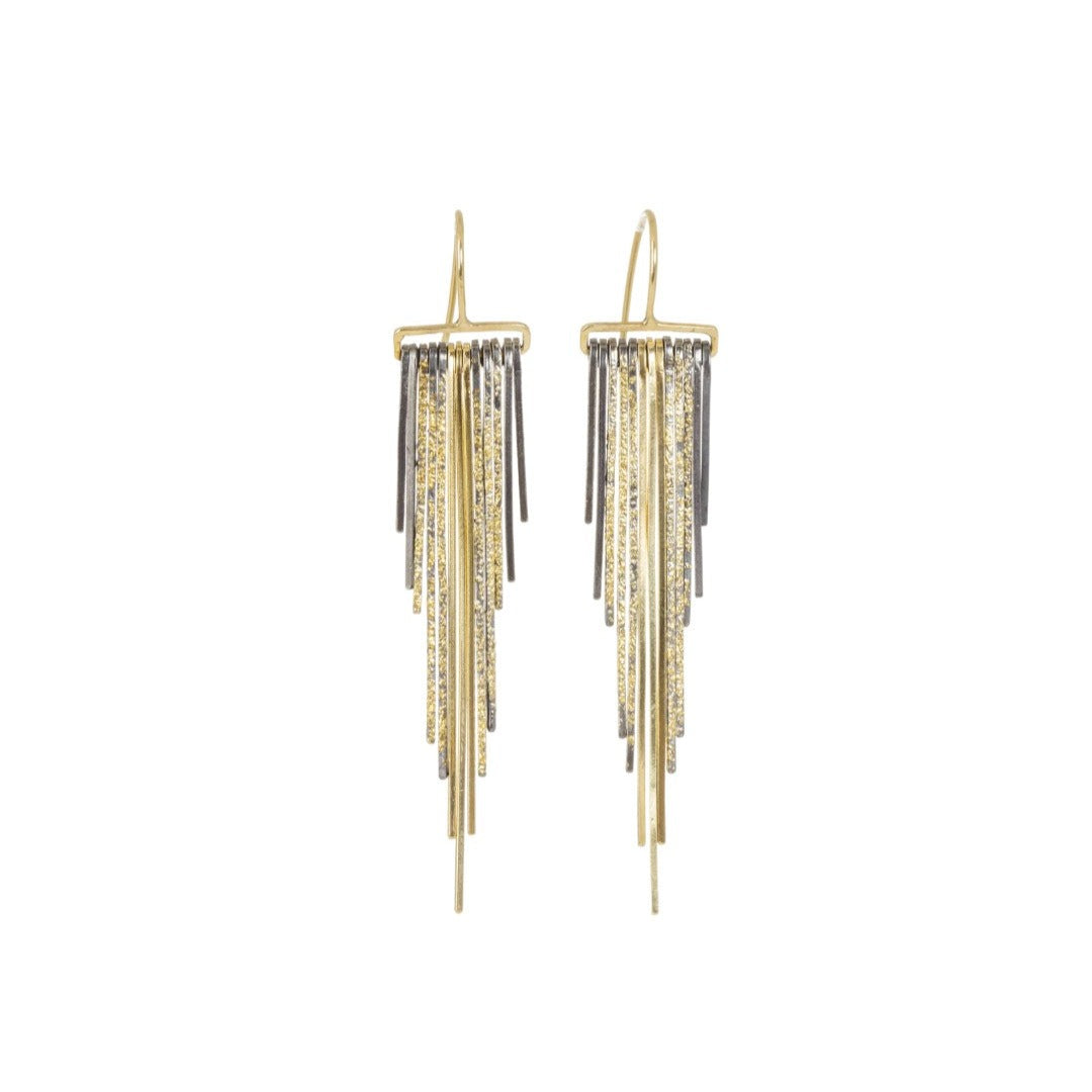 Illuminated Fringe Earrings - Petra Star