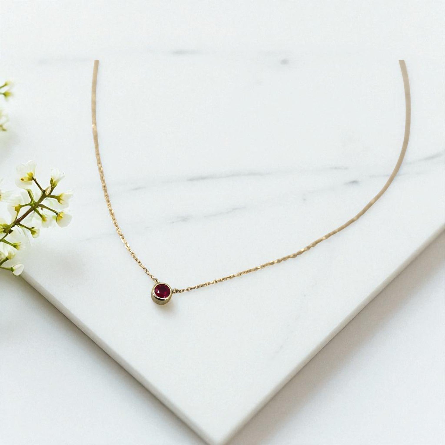 Ruby Necklace - Petra Star