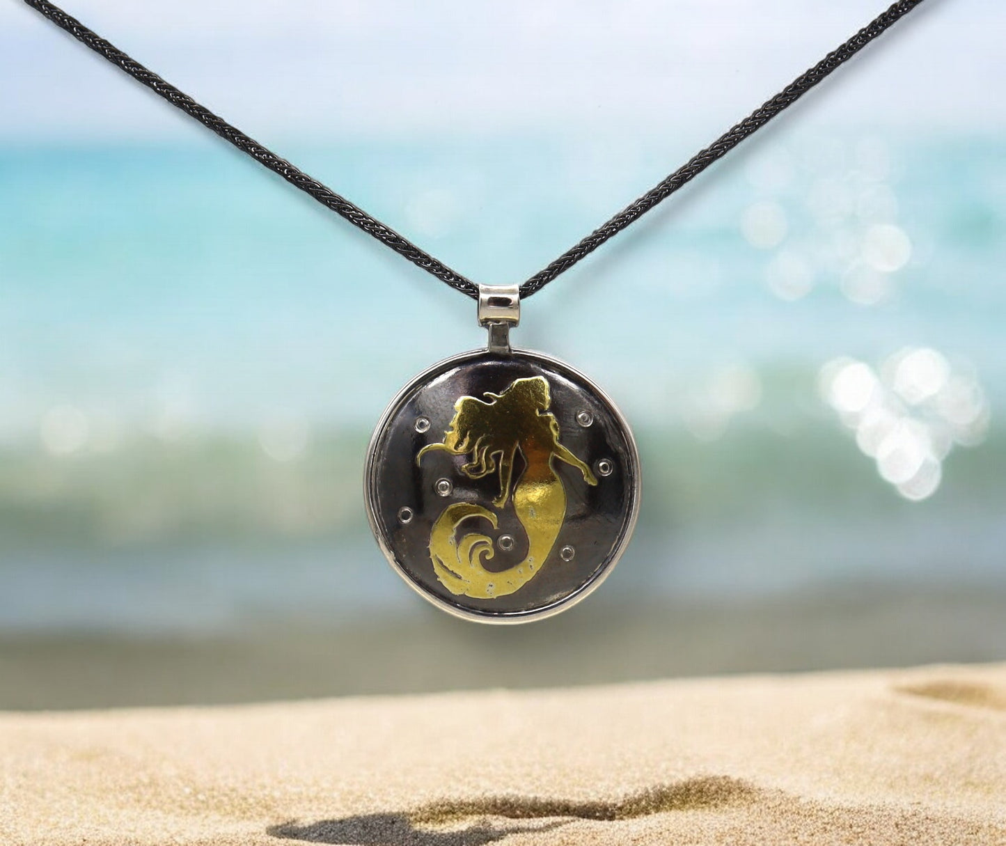 Keum-boo Mermaid Pendant