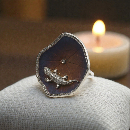 Sapphire Lizard Ring