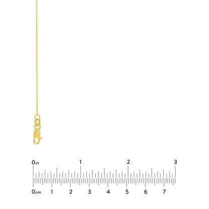 Cable Chain 0.70 mm in 18k