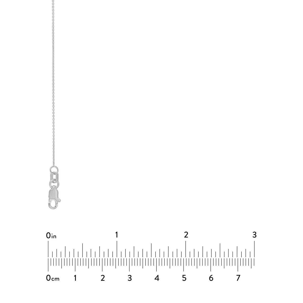 Cable Chain 0.70 mm in 18k