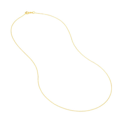 Cable Chain 0.65 mm in 14k