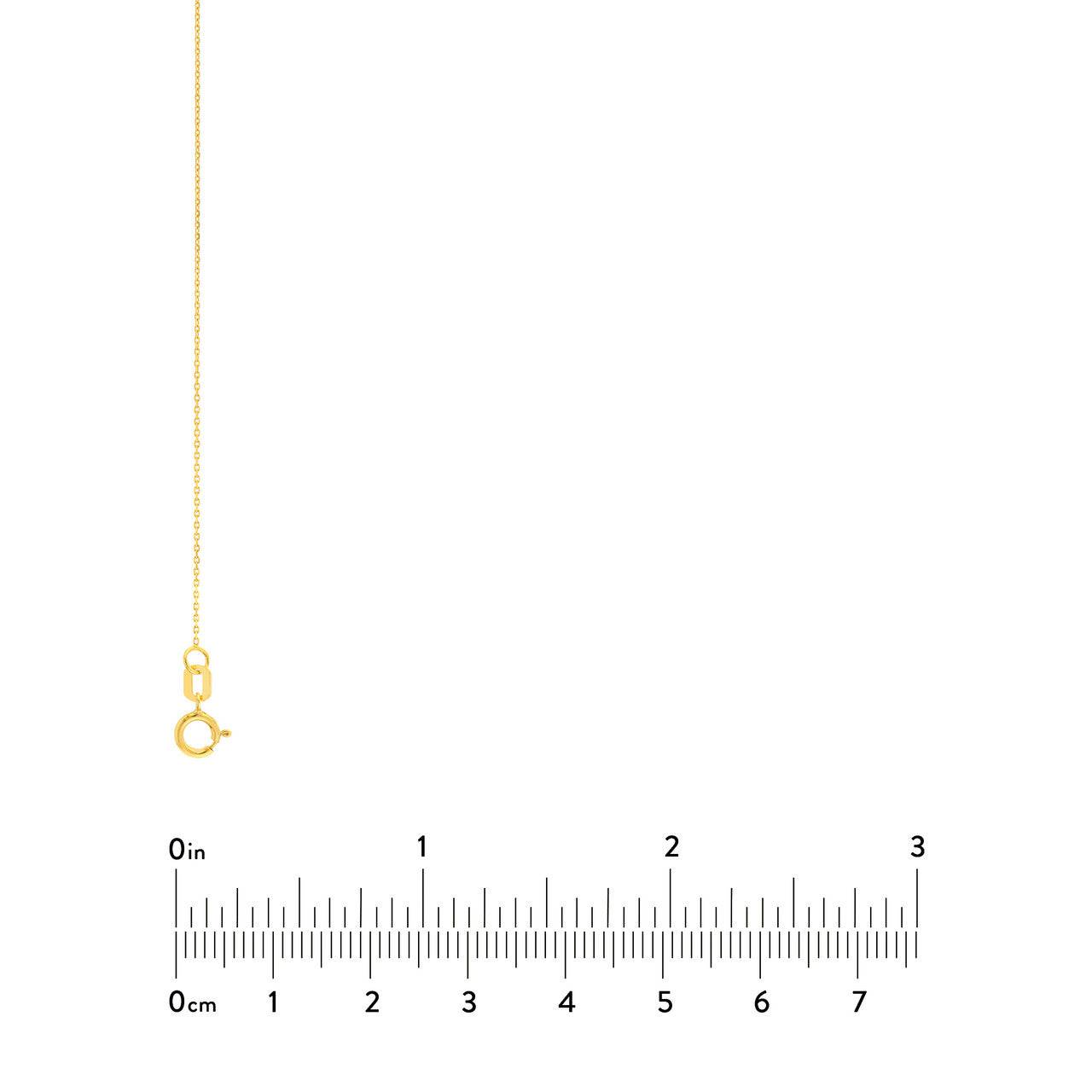 Cable Chain 0.65 mm in 14k