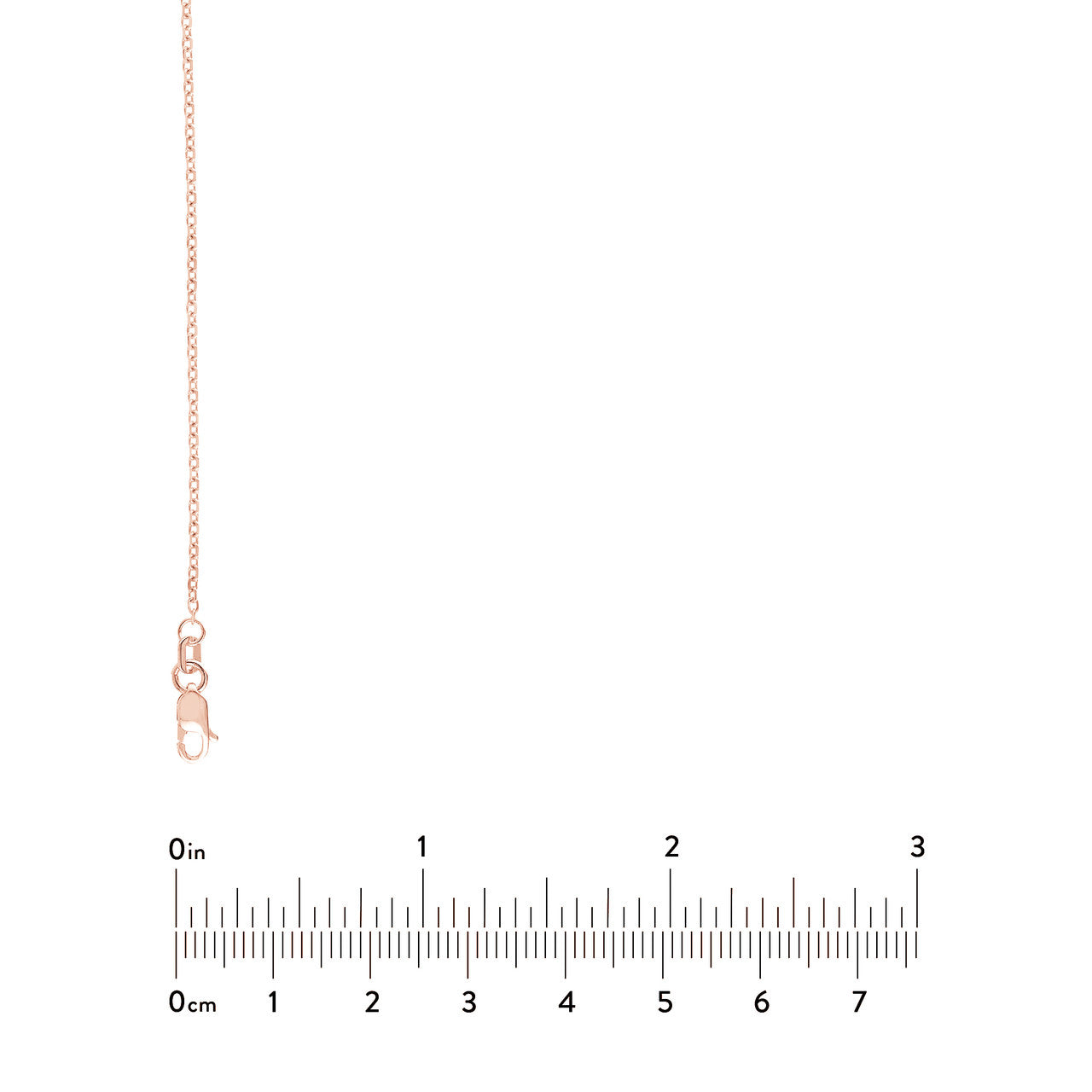 1.15mm D/C Cable Chain with Lobster Lock - Petra Star