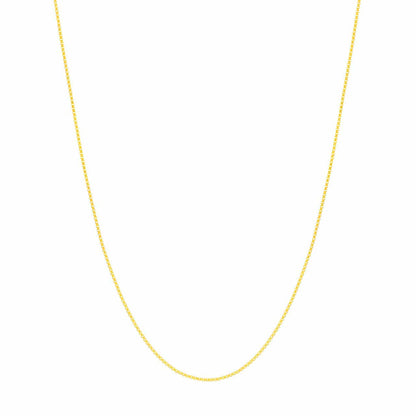 Box Chain 0.55mm in 14k