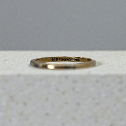 Retro 14k Rose and White Gold Band 1.8MM