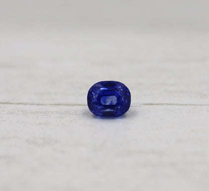 No Heat Sri Lankan 3.70 cts Antique Cushion Cut Sapphire