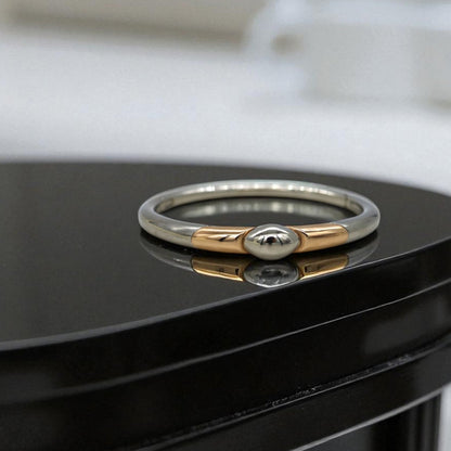 Pascal LaCroix Designer Men’s Bangle – 14k White & Rose Gold, Seamless Clasp, 60g - Petra Star