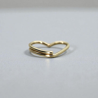 Petra Star Signature Heart Split Ring Charm Holder Connector