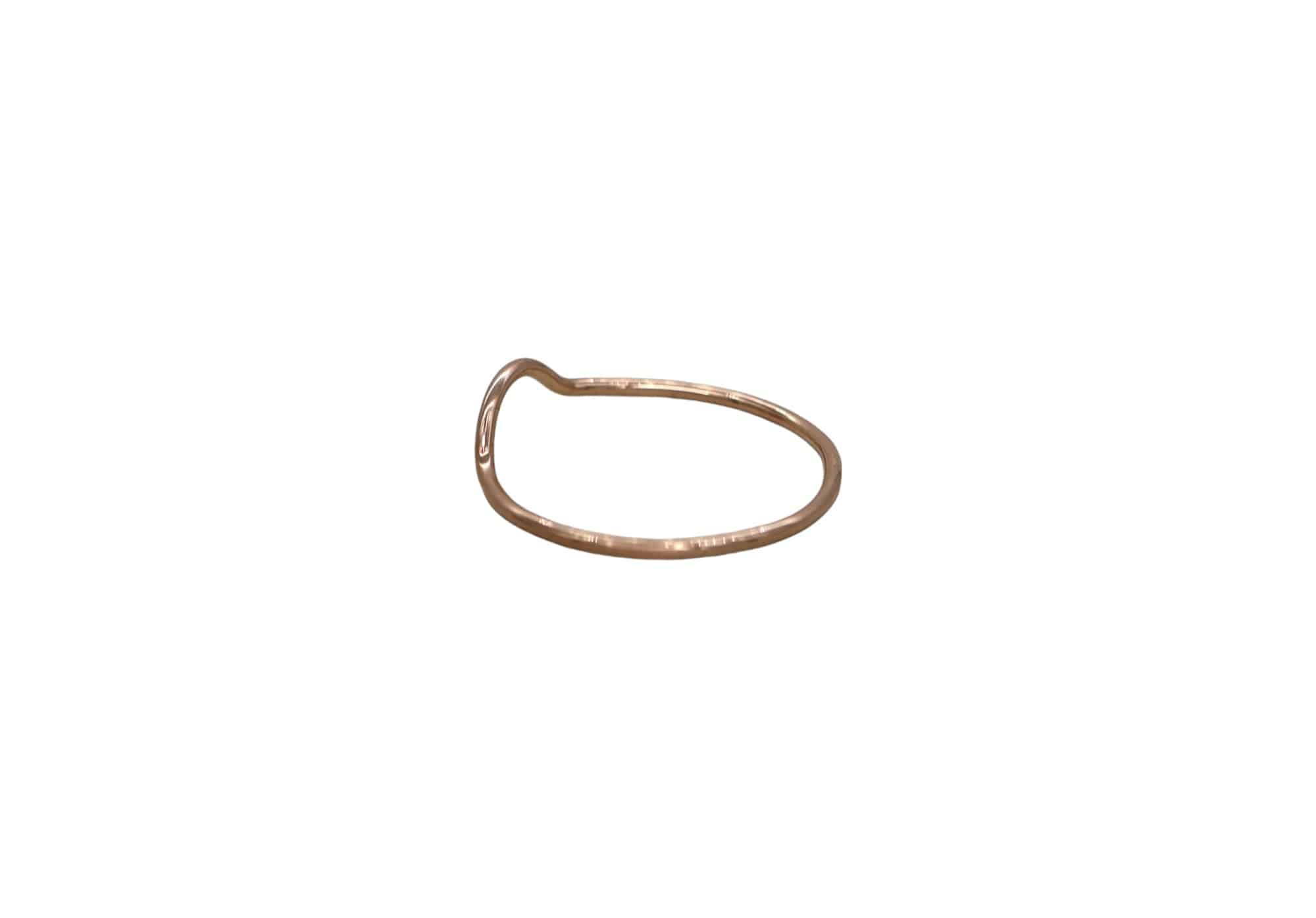 Petra Star Snuggle Band curved ring band in silver with a sleek, smooth design, perfect for stacking or everyday wear.