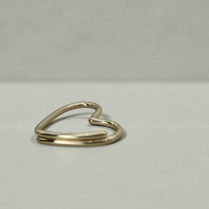 Petra Star Signature Heart Split Ring Charm Holder Connector