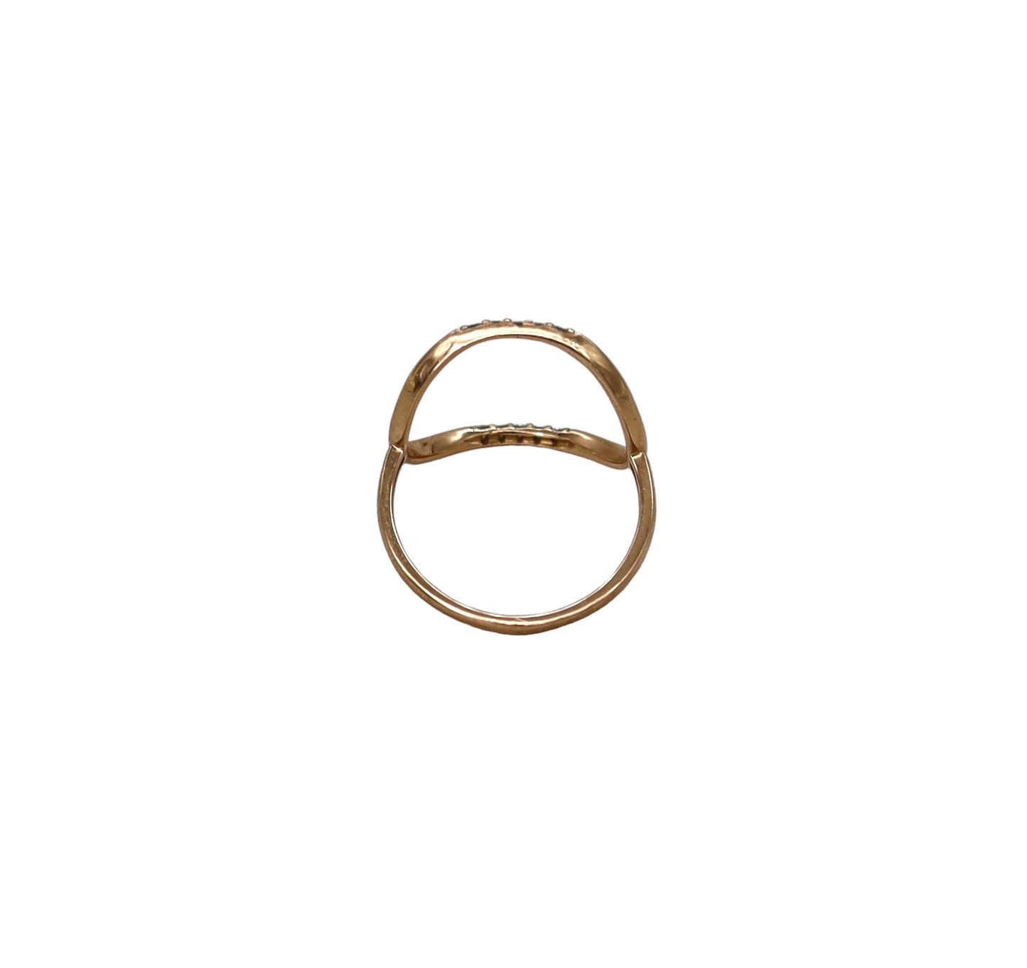 Open Circle Diamond Ring