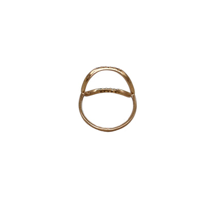 Open Circle Diamond Ring