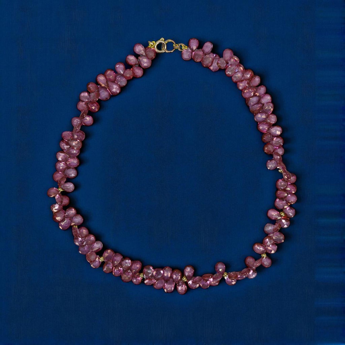Ana Veske Pink Topaz Bead Necklace - Petra Star