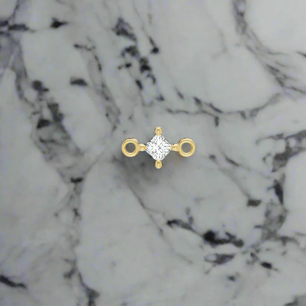 Princess Cut Diamond Link - Petra Star