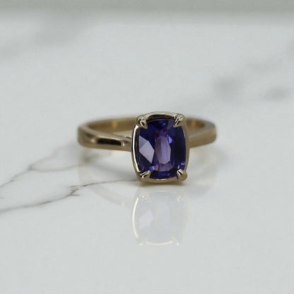 Natural Color Change Sapphire Violet to Purple Mixed Cushion Cut - No-Heat