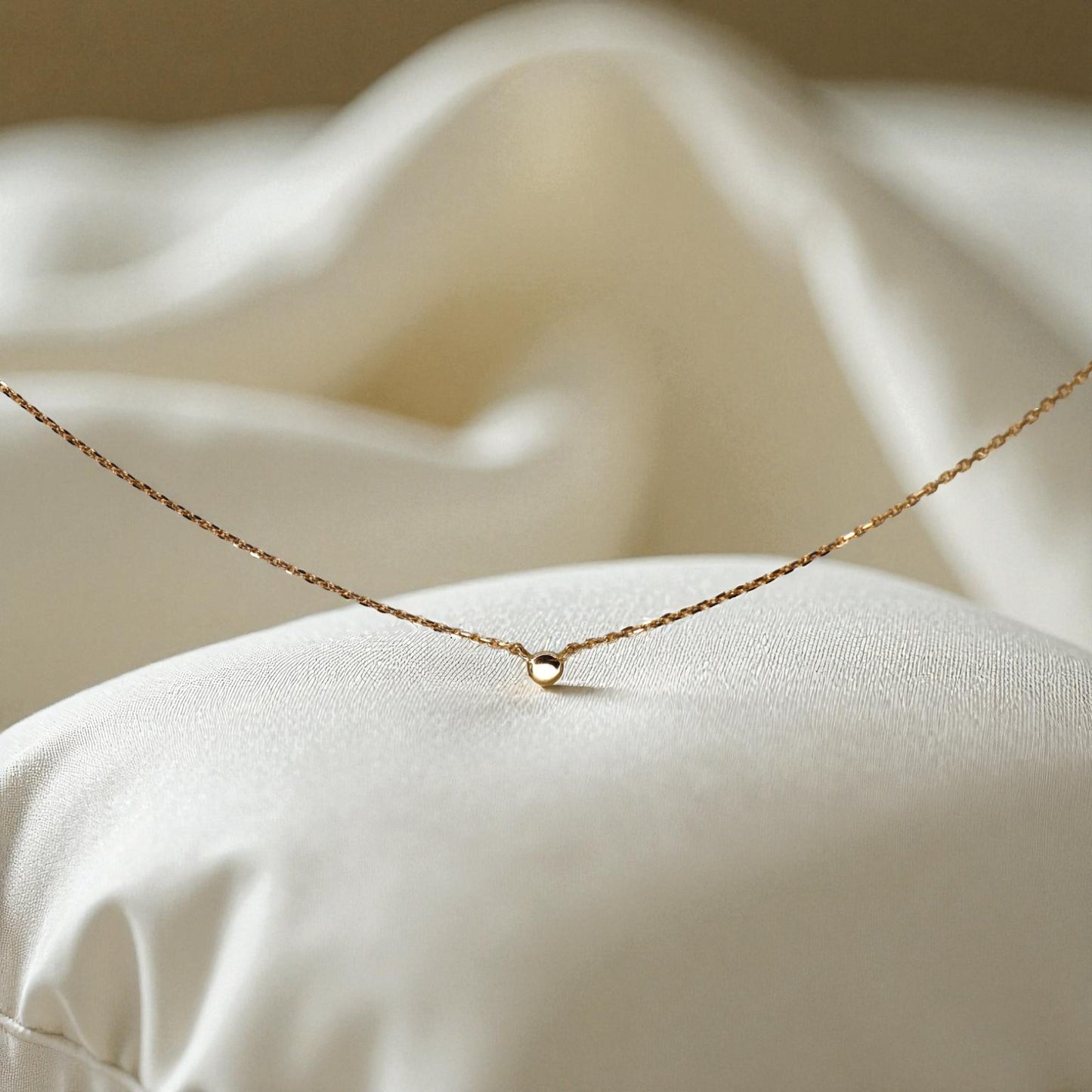 Petite Diamond Cluster Necklace – 18k Rose Gold, Adjustable 15–16” Cable Chain