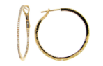 Diamond Inside Out Hoop Earrings - Petra Star