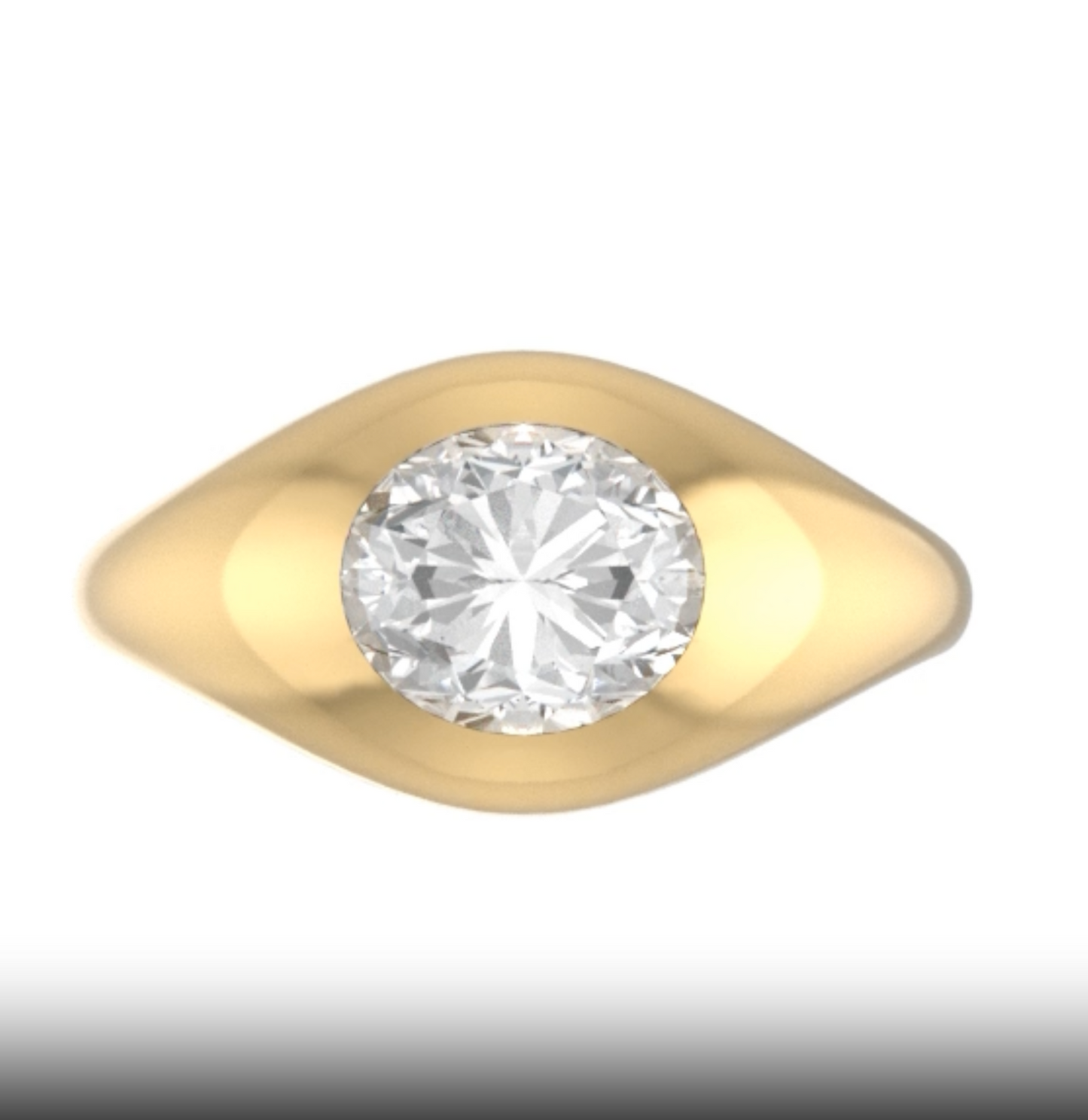 1.28-ct Oval Faceted Demantoid Garnet Ring - Petra Star