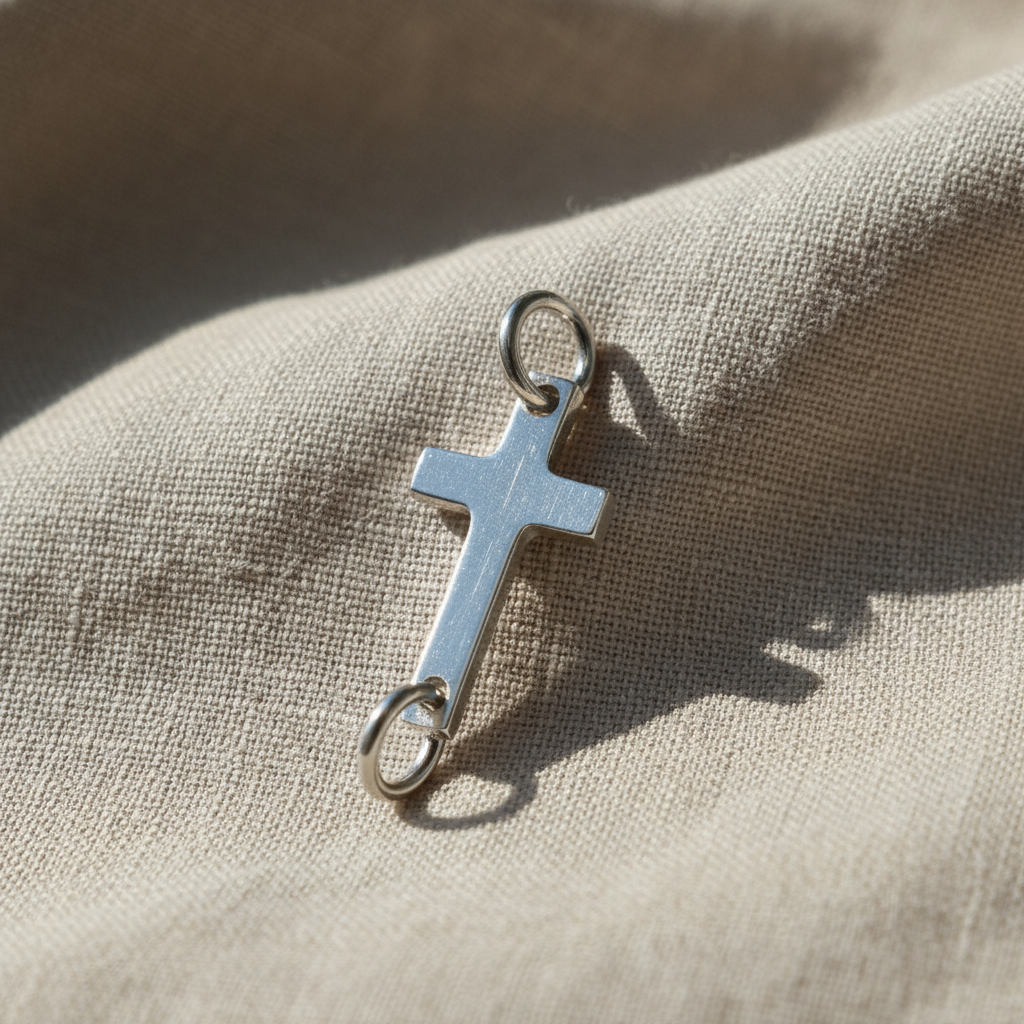 Silver Cross Link - Petra Star