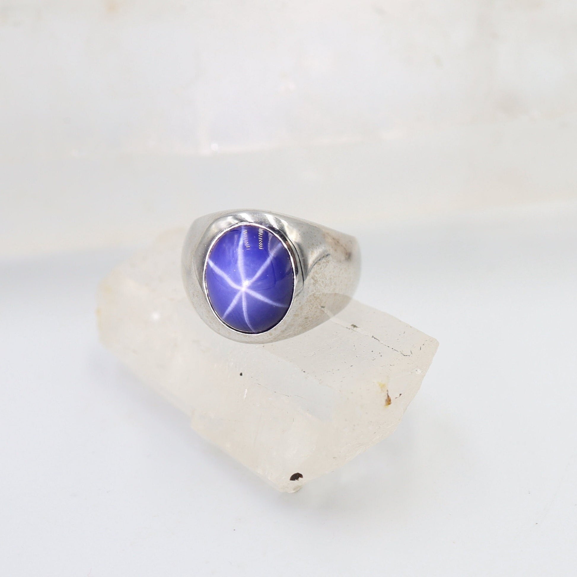 mens signet sapphire ring