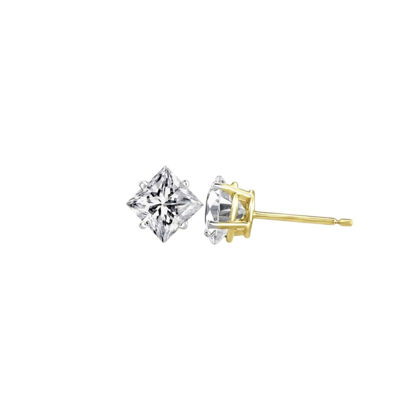 Princess Cut Studs