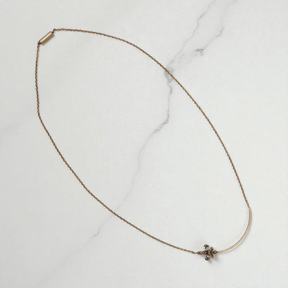 Victorian Fleur-de-Lys Charm Holder in 10k Gold