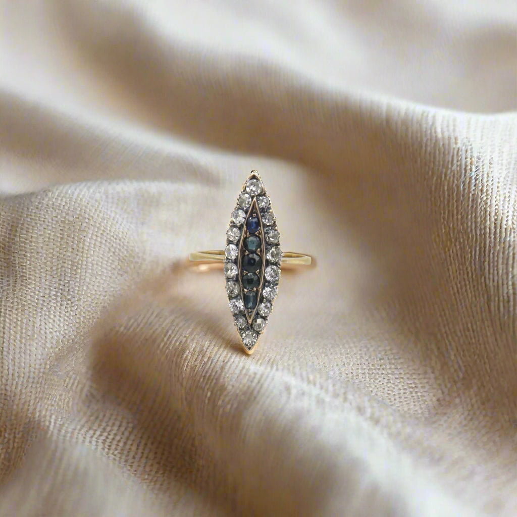 Diamond and Sapphire Ring
