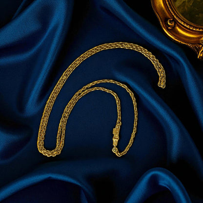 16.5" Vintage 14k Yellow Cable Chain - Petra Star