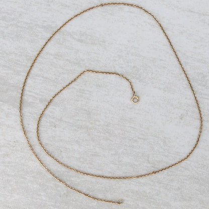 Vintage 10k Pink Gold Chain 18" - Petra Star