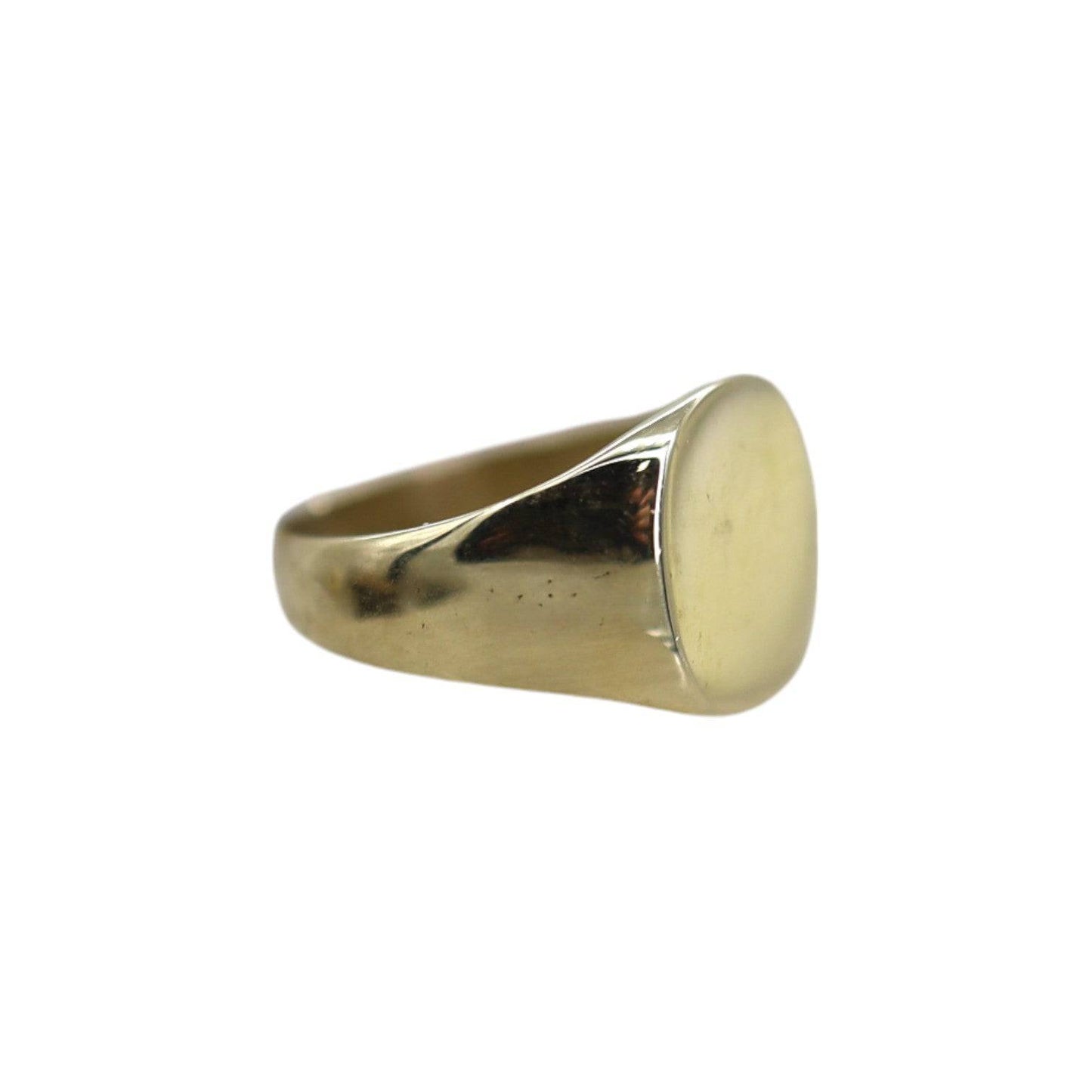 Vintage Signet Ring in 10k Yellow Gold 11 x 10 MM Signet Ring