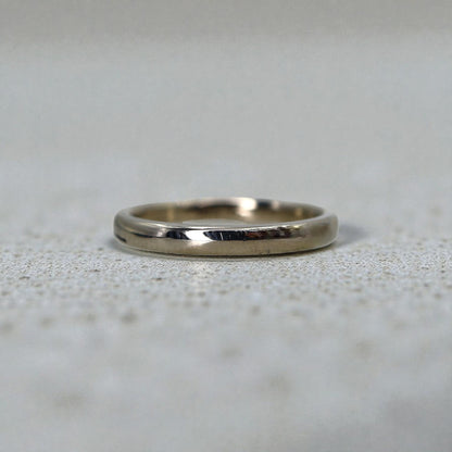 Vintage 14k White Gold Wedding Band 2.5MM