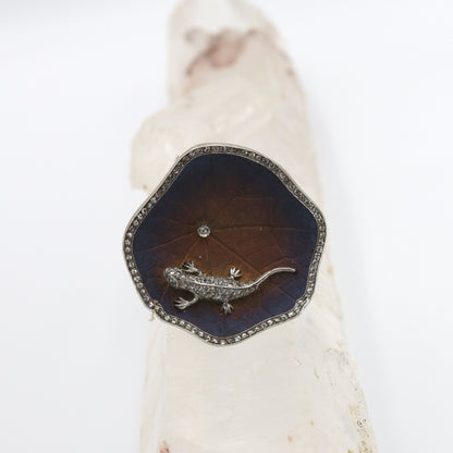 Sapphire Lizard Ring - Petra Star