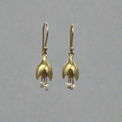 Allium Buds with Seed Pearl Earrings - Petra Star
