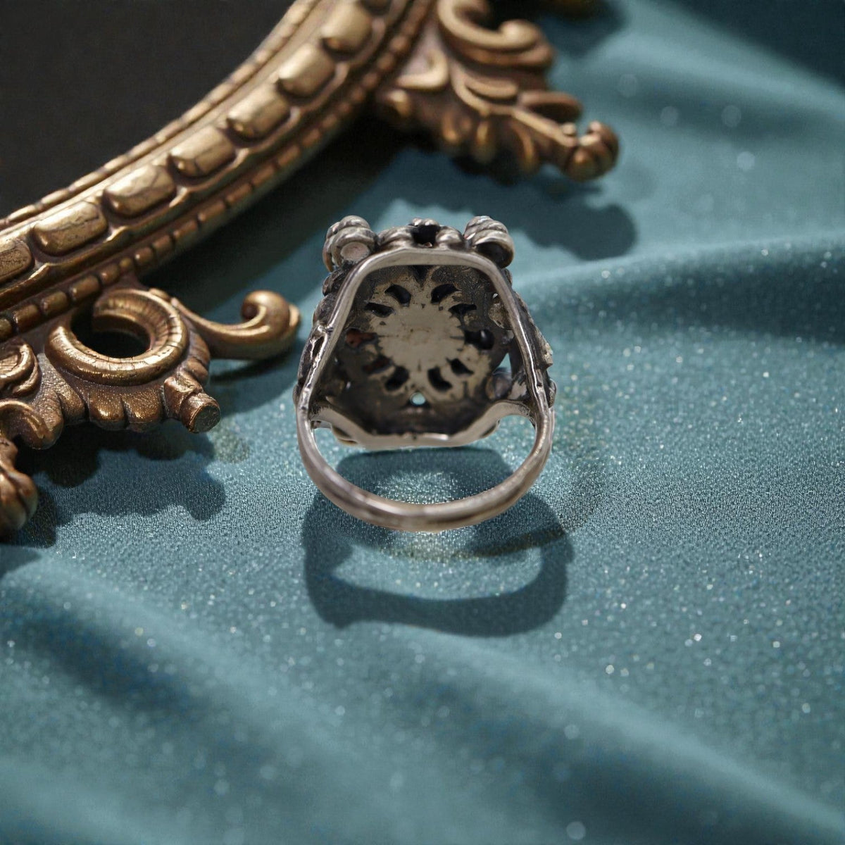 Antique Austro Hungarian Opal Ring in Silver - Petra Star