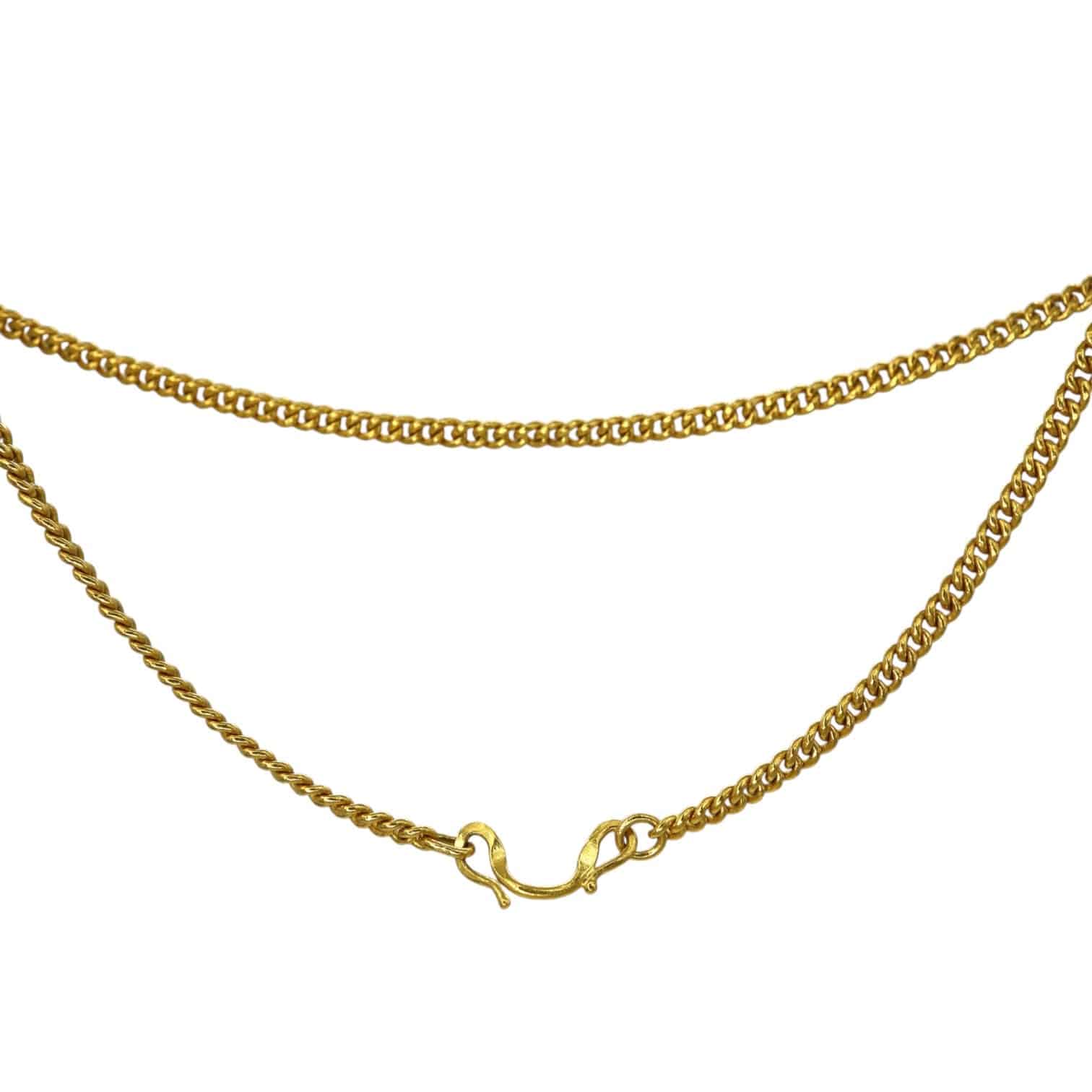 Antique Chinese 24k Solid Gold Chain Handmade 16 Grams - Petra Star