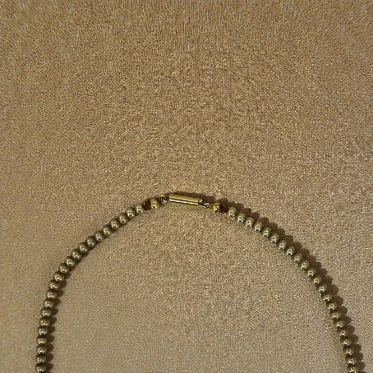 Antique Gold-Filled Bead Choker Necklace - Petra Star