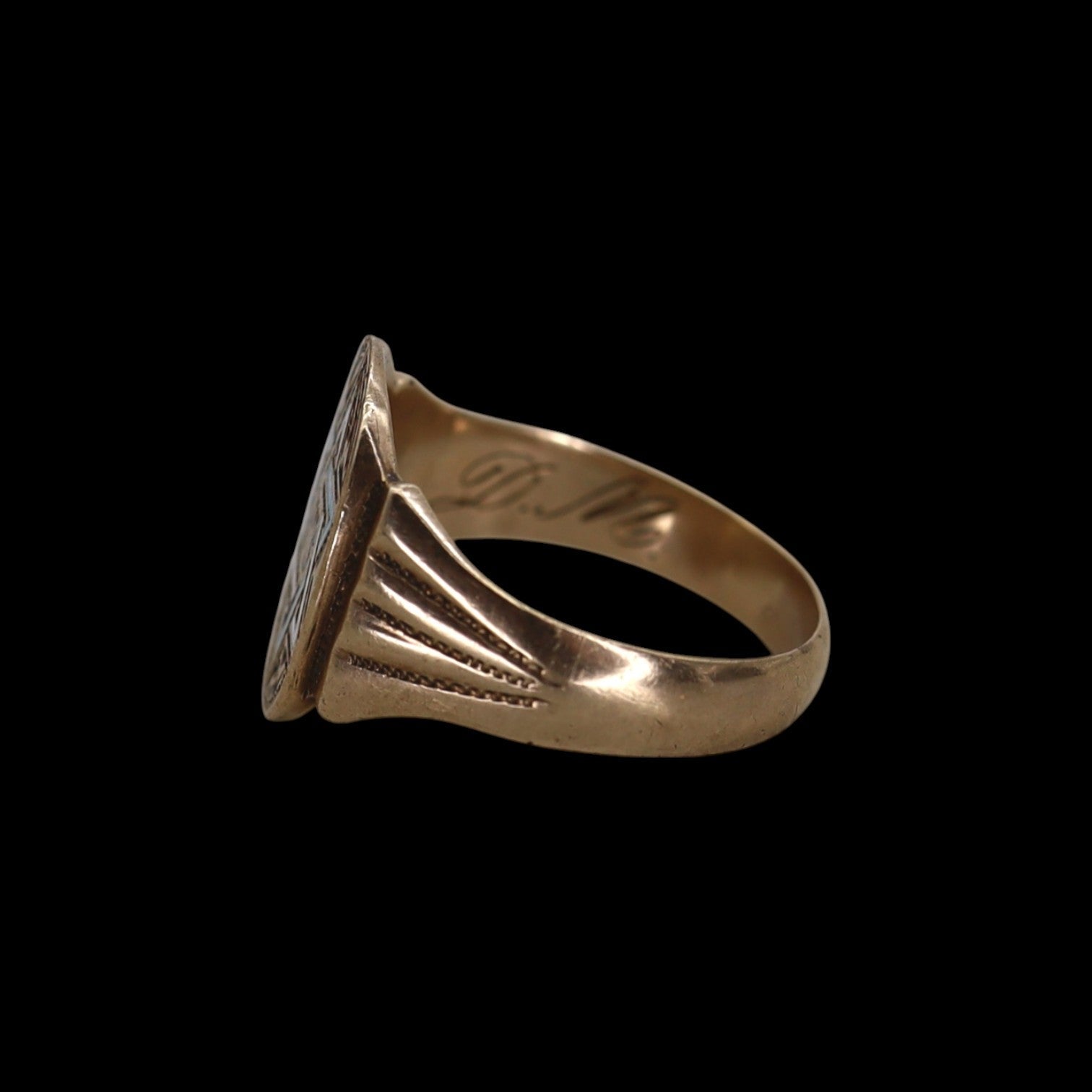 Antique Judaica Star of David Signet Ring - Petra Star