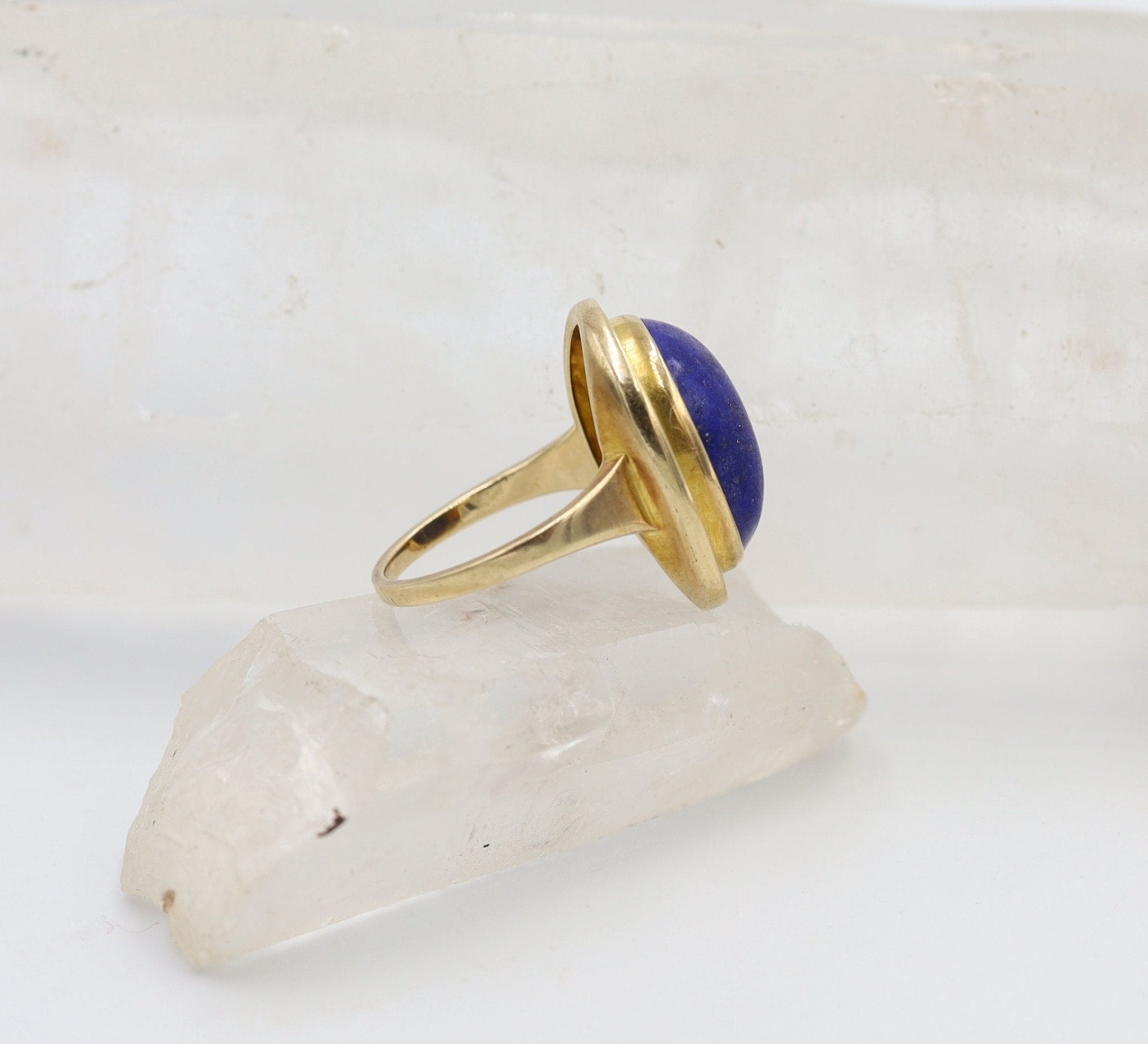 Antique Lapis Mizpah Ring - Petra Star